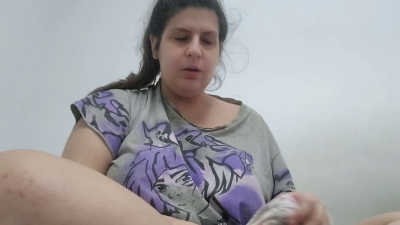 Smelling My Dirty Panties - Sniffing Crotch, Armpits & Belly Sweat, Then Rubbing On Tits!
