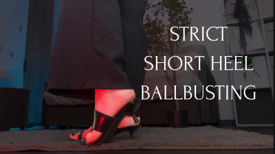 Strict Short Heel Ballbusting