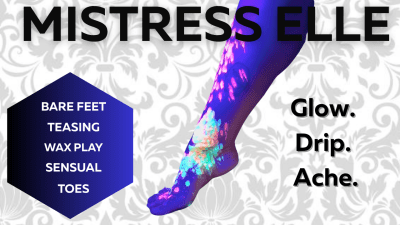 Uv Wax Foot Tease | Denied Again