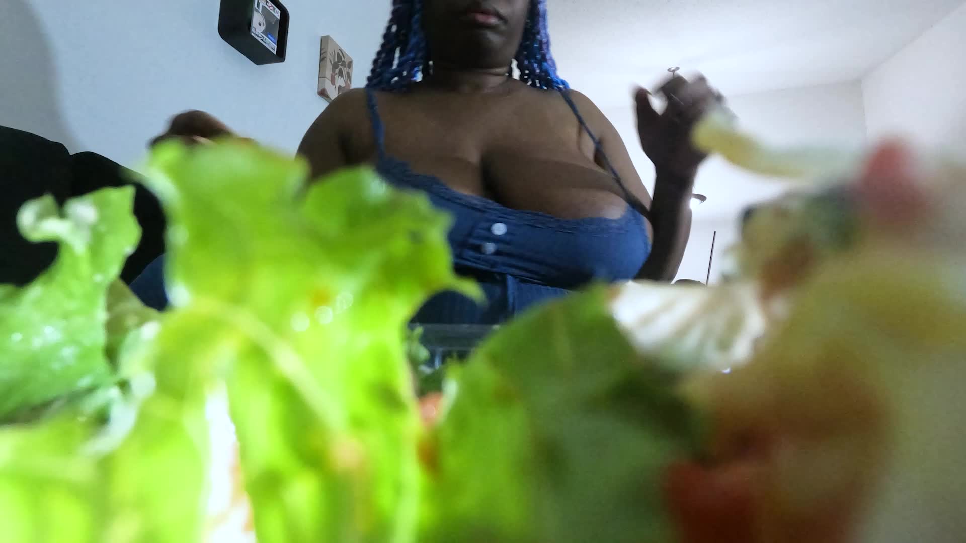 Giantess- Inside Giantess Mxdominion's Salad Bowl POV, Femdom, Mouth Fetish, Shrinking Fetish, Goddess Worship