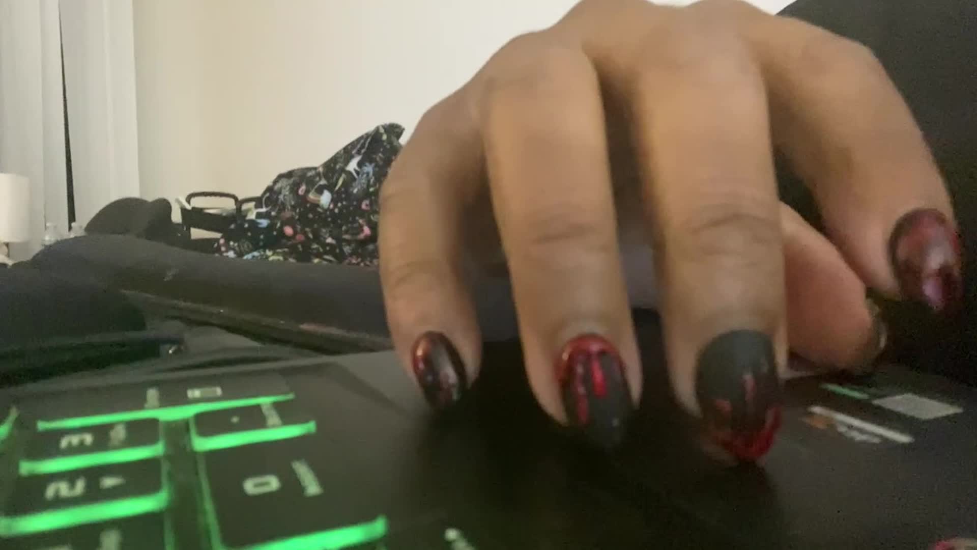 Nail Fetish- Hand & Nail Fetish: Keyboard Symphony, Finger Nail Tapping, Femdom, Finger Fetish