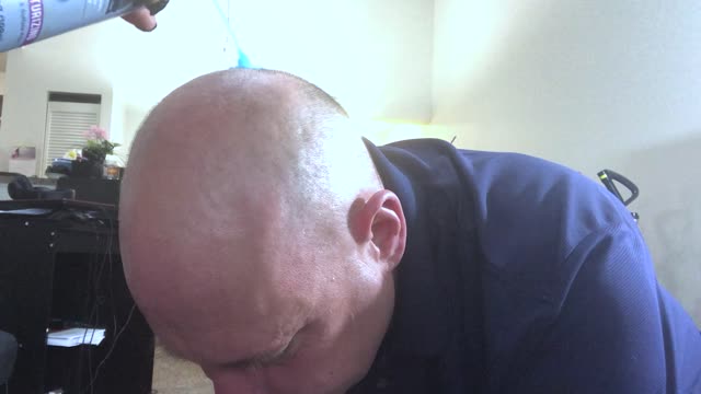 Shaved Heads- The Goddess Mxdominion Shaves The Slave's Head And Demonstrates Her Dominance By Running Her Fingers Across The Freshly Shaved Surface, Female Domination, Slave Training
