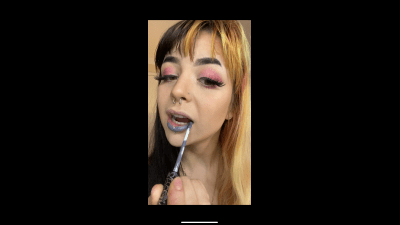 Shiny Silver Lipstick