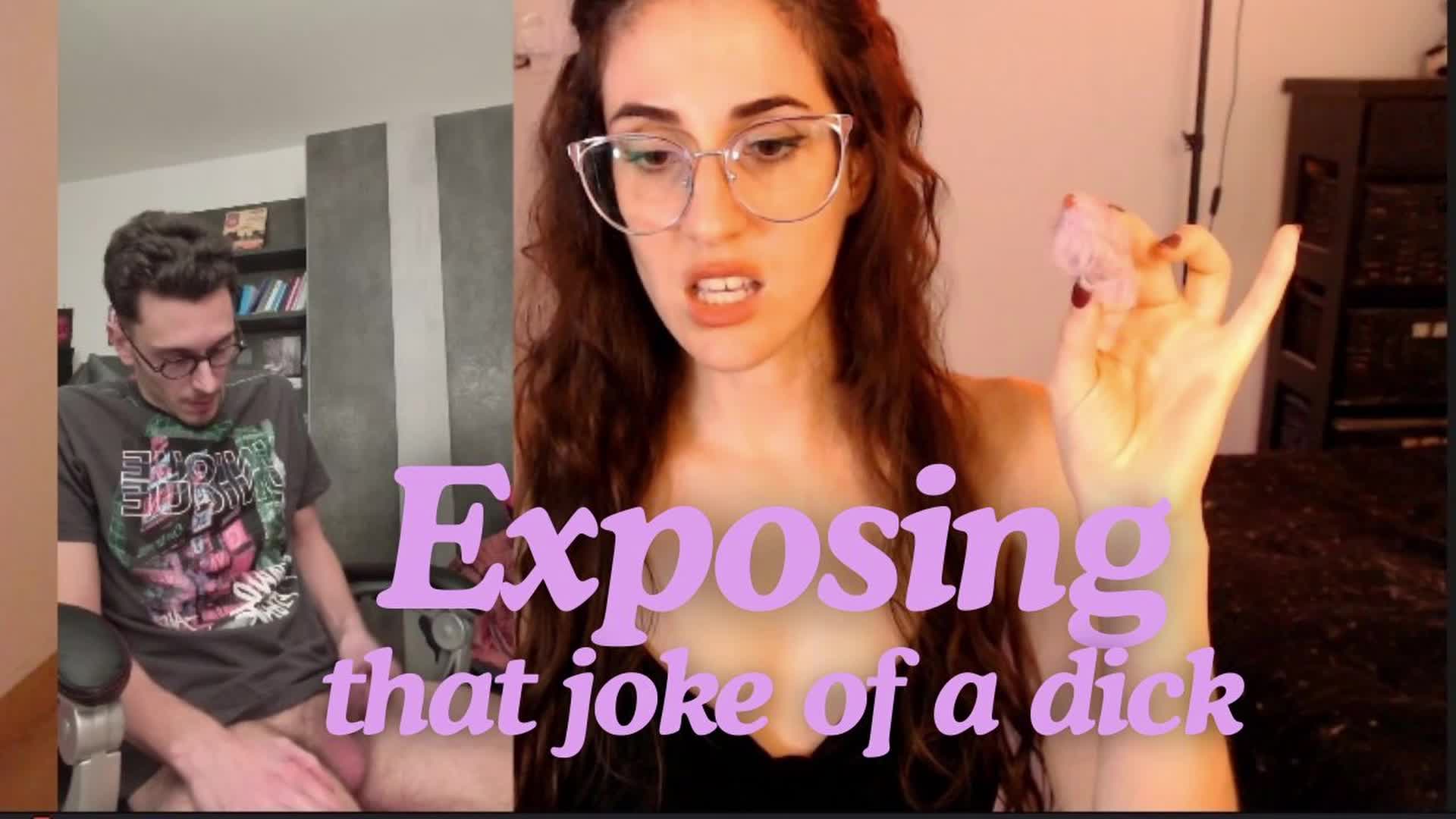 Exposing That Joke Of A Dick