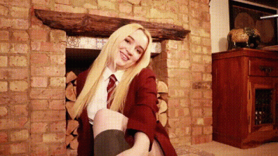 Schoolgirl Lana Harding Panty Stuffing