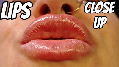 Close Up Lip Tease, ASMR, Naughty Whispers