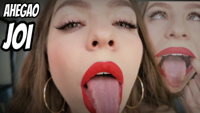 Ahegao Tongue JOI Close-Up 4k