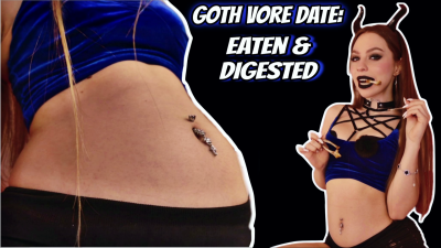Swallowed By A Goth Girl -- All-Day Digestion 4k