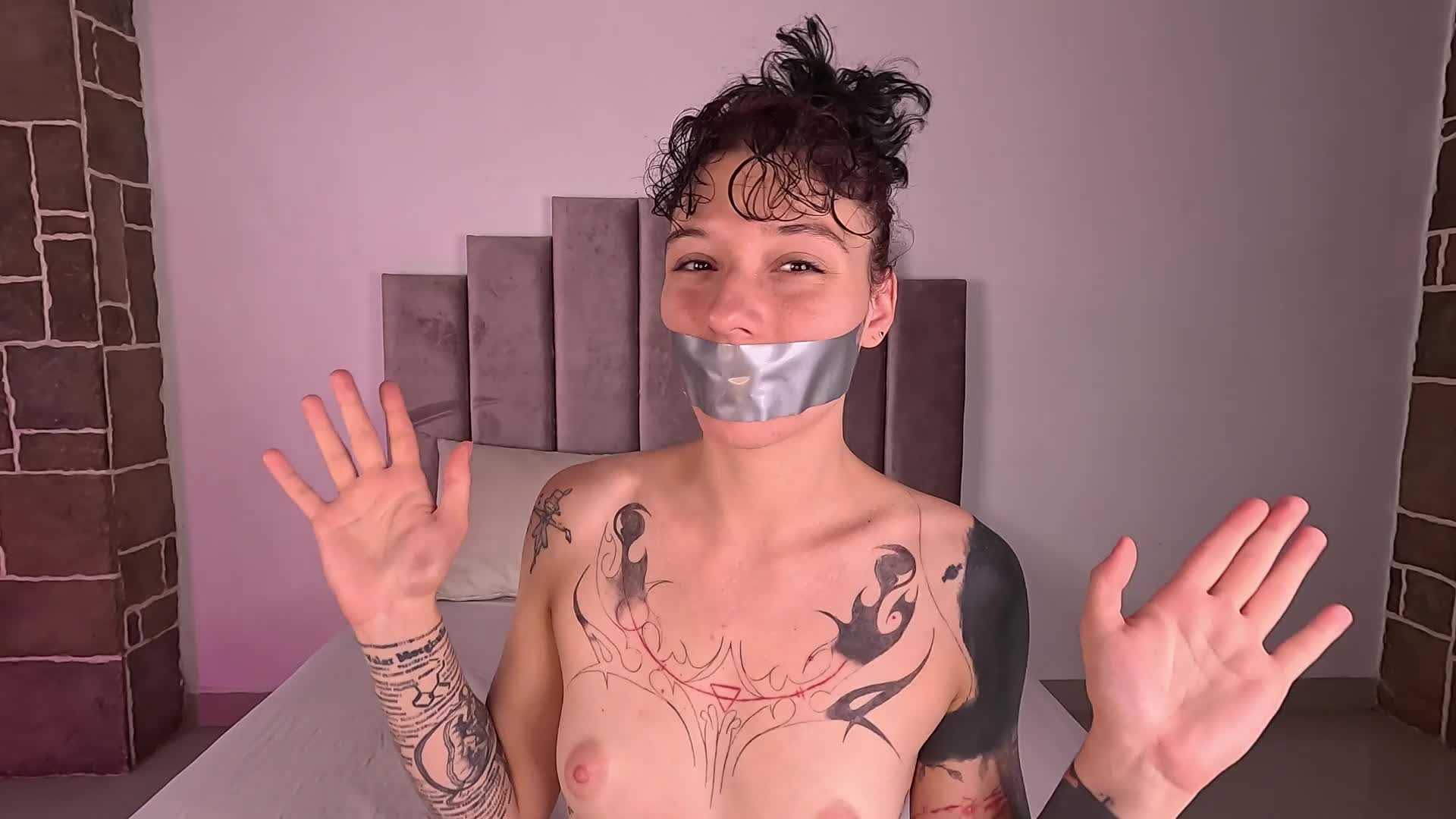 Gagged With 3 Layers Of Tape