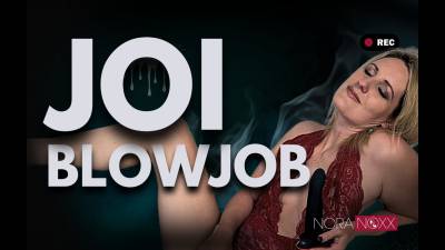 Noras JOI In Roter Spitze Mit Blowjob