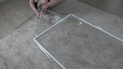 Maid In A Clear Vacuum Bed