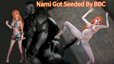 Sexy Redhead Nami From One Piece Got Nailed And Bred By A Huge Black Cock