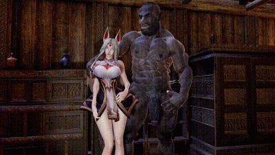 Ahri Got Fucked And Impregnated By A Giant Black Cock