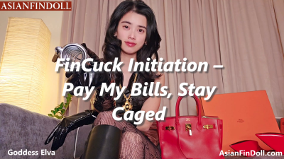Locked Chastity Fincuck Training: Chinese Goddess Elva Drains Your Wallet & Cucks You Hard | Findom Femdom Humiliation, Pay My Bills & Stay Denied