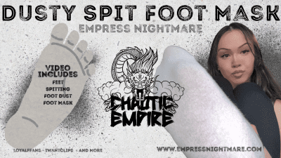 Dusty Spit Foot Mask
