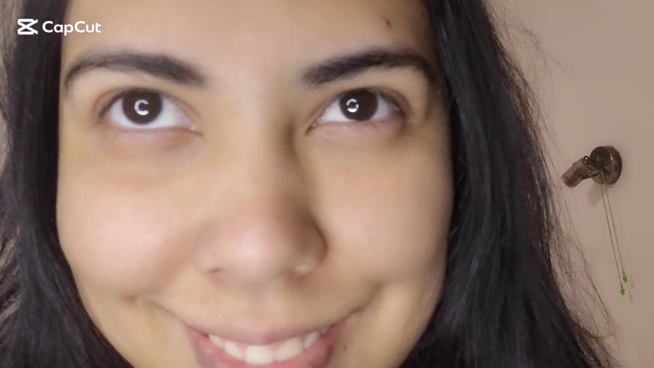 Applying Makeup To My Big Eyes In A Sexy Way