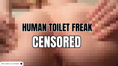 Censored Toilet Slave Training Asshole Fetish Pixel Femdom POV Lucy Spanks