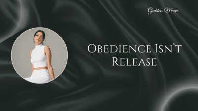 Obedience Isn't Release