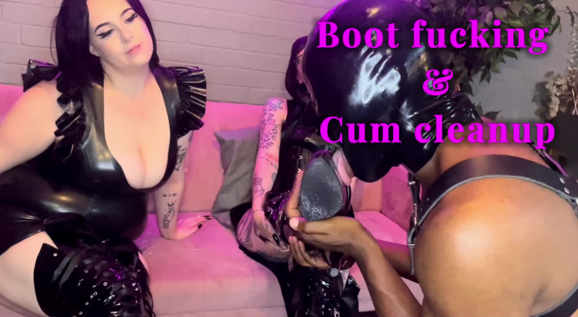 Boot Fucking & Cum Clean Up