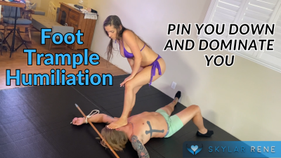 Face & Cock Foot Trample Humiliation