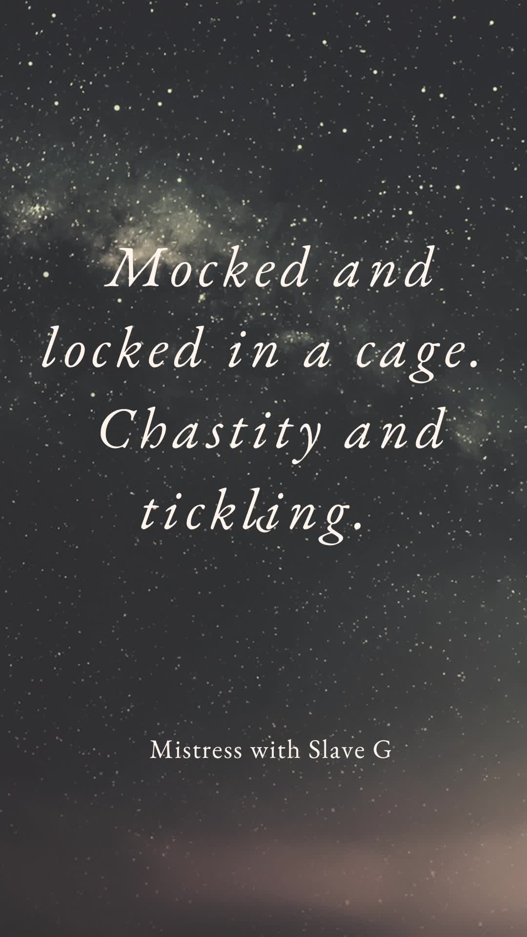 Mocked, Locked And Caged With Slave G