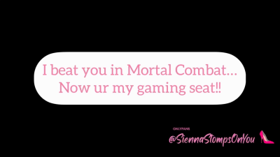 I Beat You In Mortal Kombat, Now You're My Facesitting Slave!