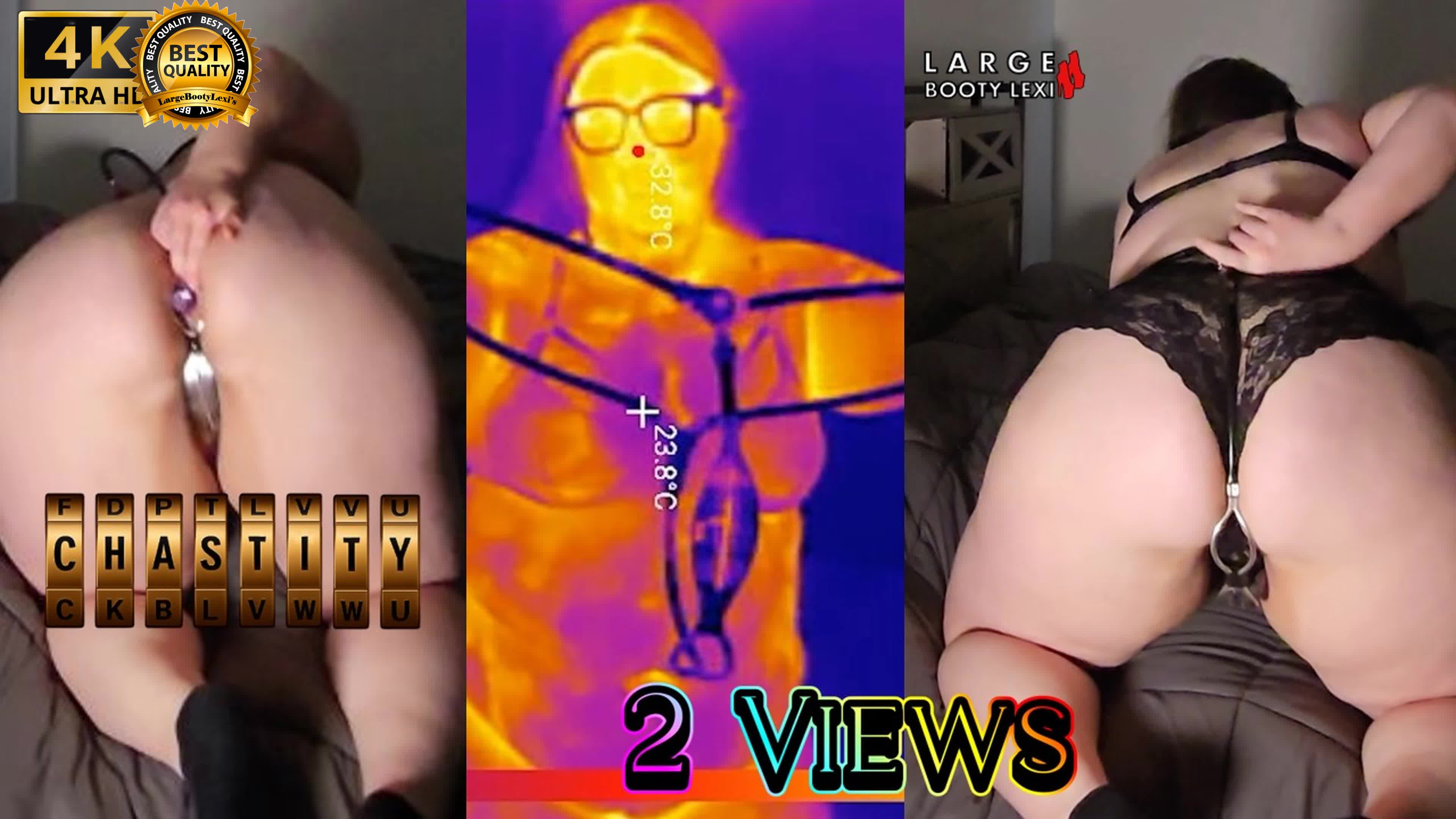 First Time Locked In Chastity Belt! Complete Collection Plus Ass Fingered Deep Then Stuffed With 2 Huge Butt Plugs (4k Portrait)