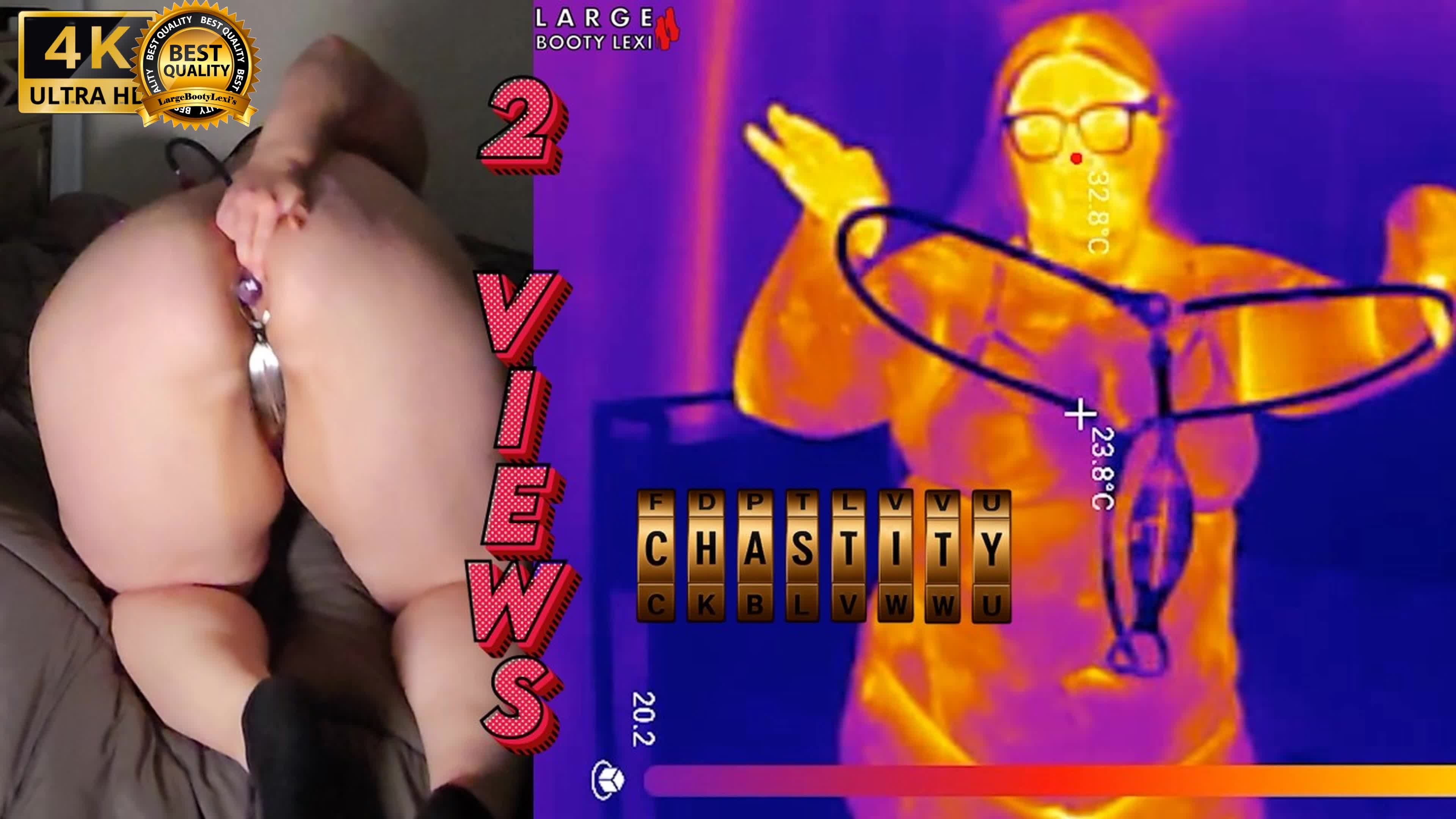 First Time Locked In Chastity Belt! Complete Collection Plus Ass Fingered Deep Then Stuffed With 2 Huge Butt Plugs (4k Landscape)