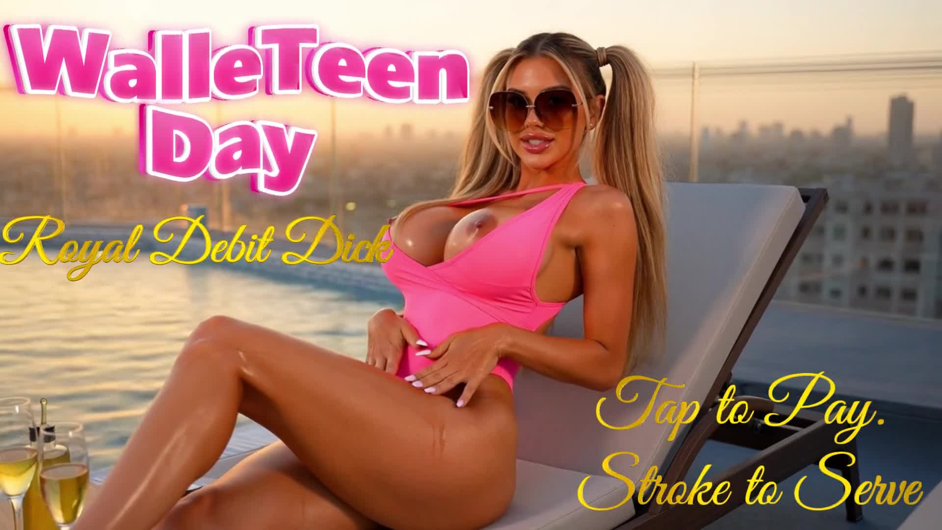 Walleteen Day: Royal Debit Dick: TAP To Pay. Stroke To Serve