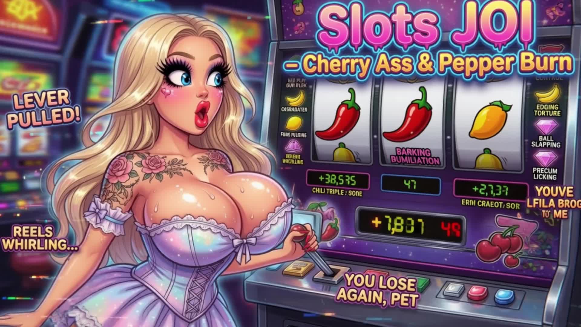 Slots JOI- Cherry Ass & Pepper Burn