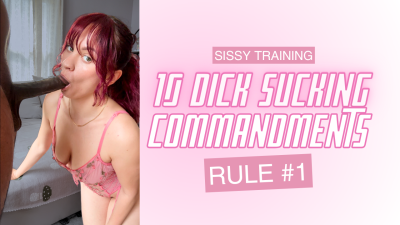 A Sissy Cuck's Guide To Worshipping BBC- The 10 Dick-Sucking Commandments | Commandment 1