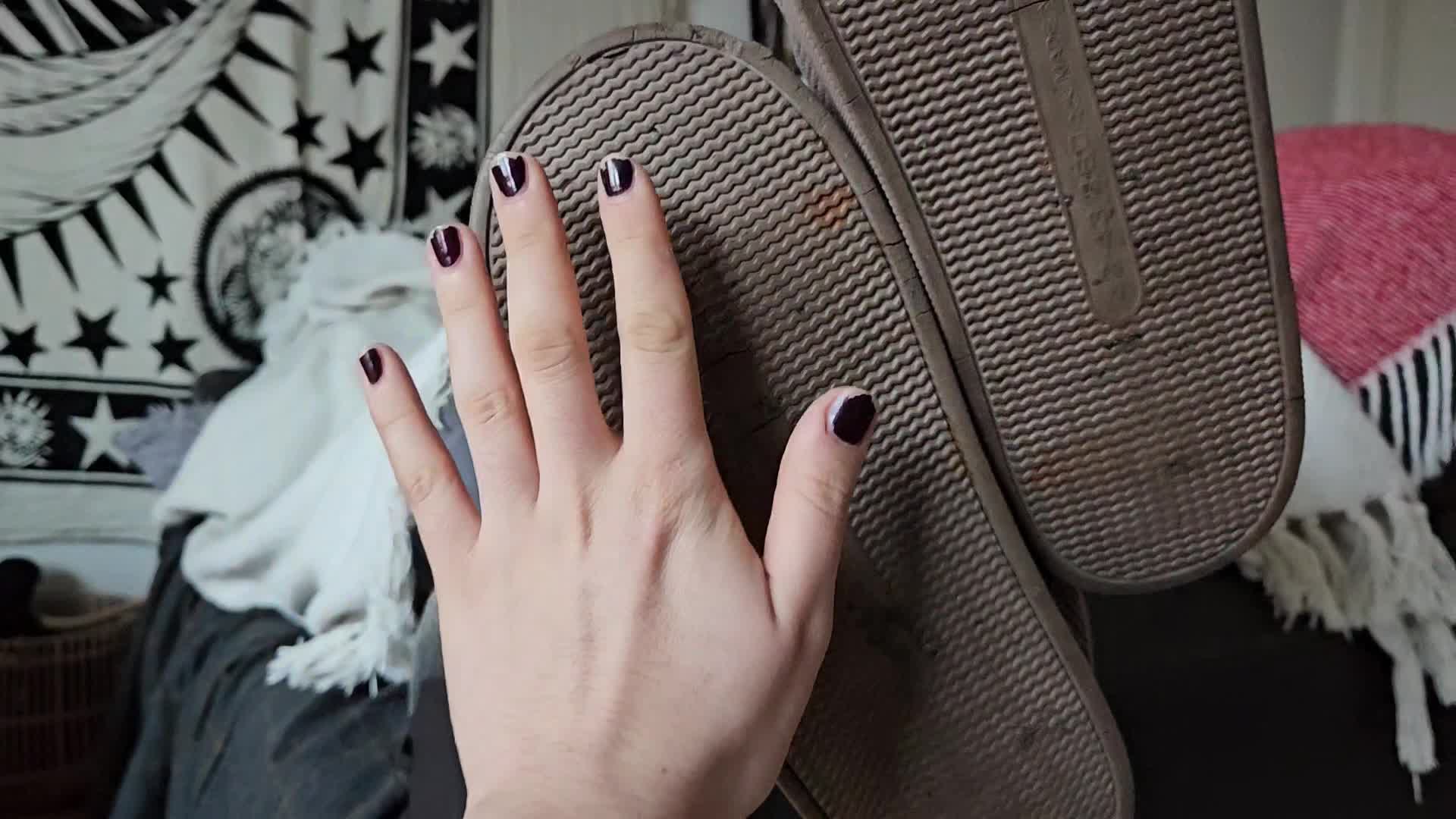 Foot Perv Steals Roommates Stinky Slippers And Inhales