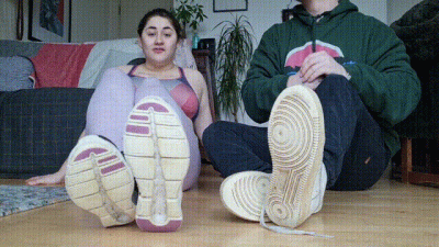 Worship A Couples Stinky Gym Shoes, Socks & Feet