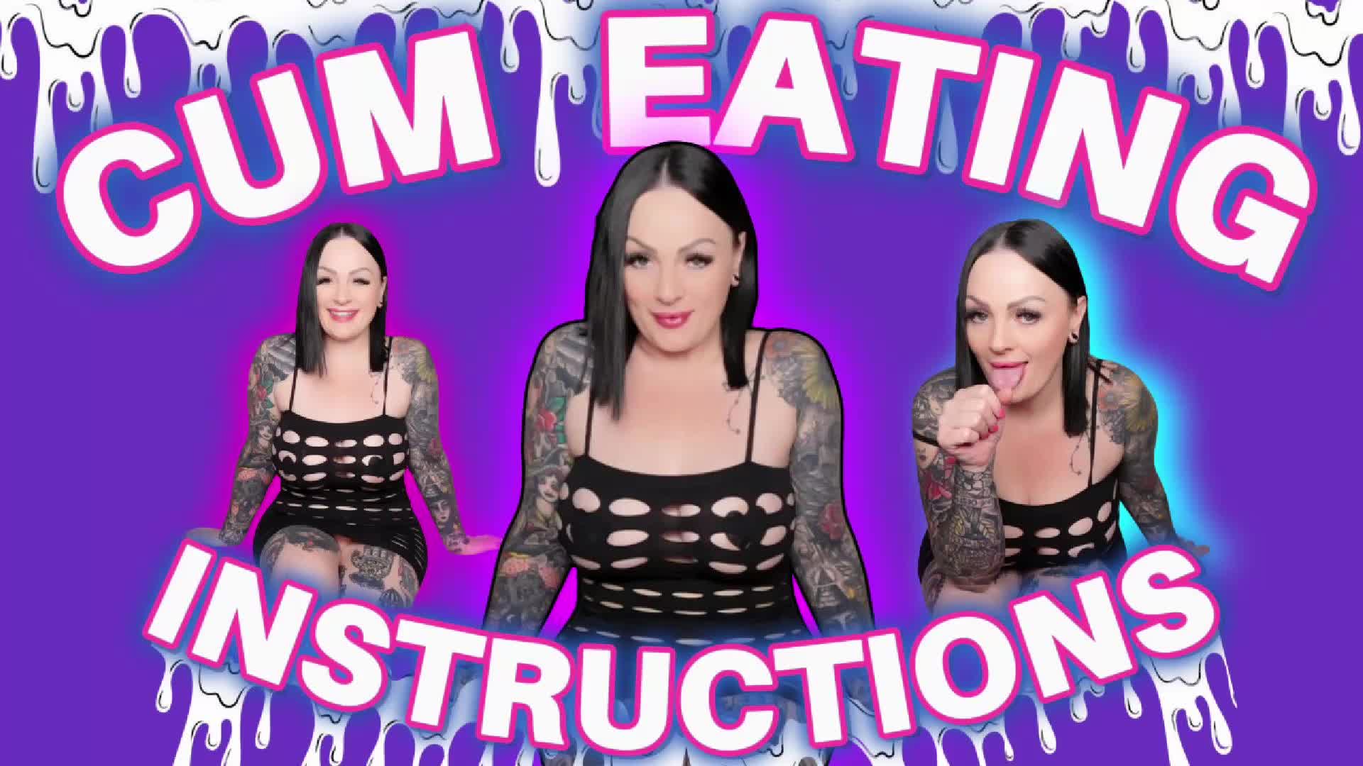 Cum Eating Instructions