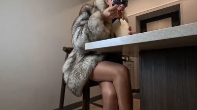 Lady In Fur Coat Crazywifeslut Throat Destruction By Big Dick And Dildo (A Lot Of Puke And Vomit, Fur Coat Mess)