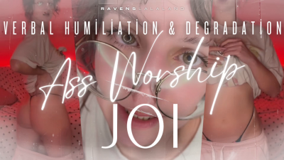Verbal Humiliation & Degradation Ass Worship JOI -- You're Such A Dumb Bitch
