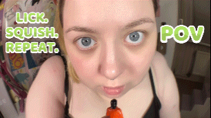 Lick. Squeeze. Repeat. Giantess POV