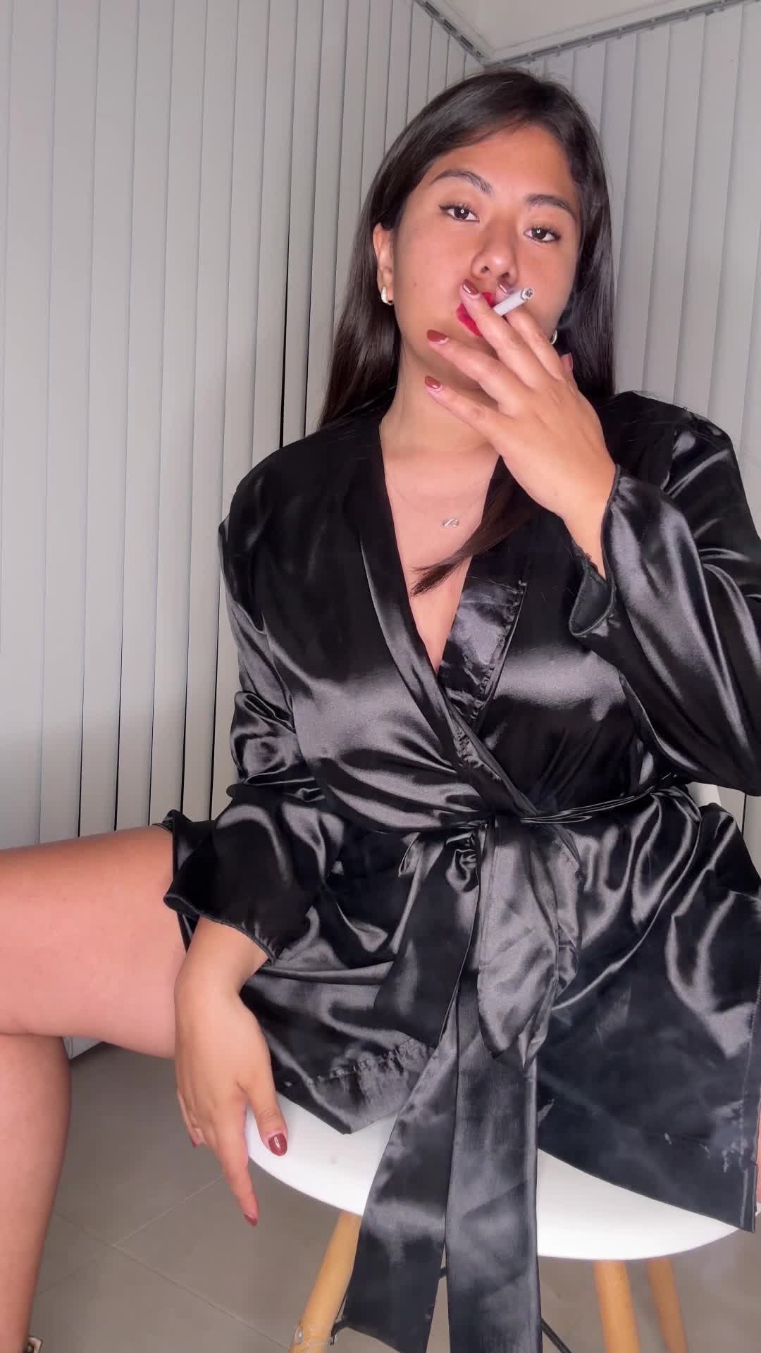 Smoking & Spitting Femdom - Vibrator Tease You'll Never Forget