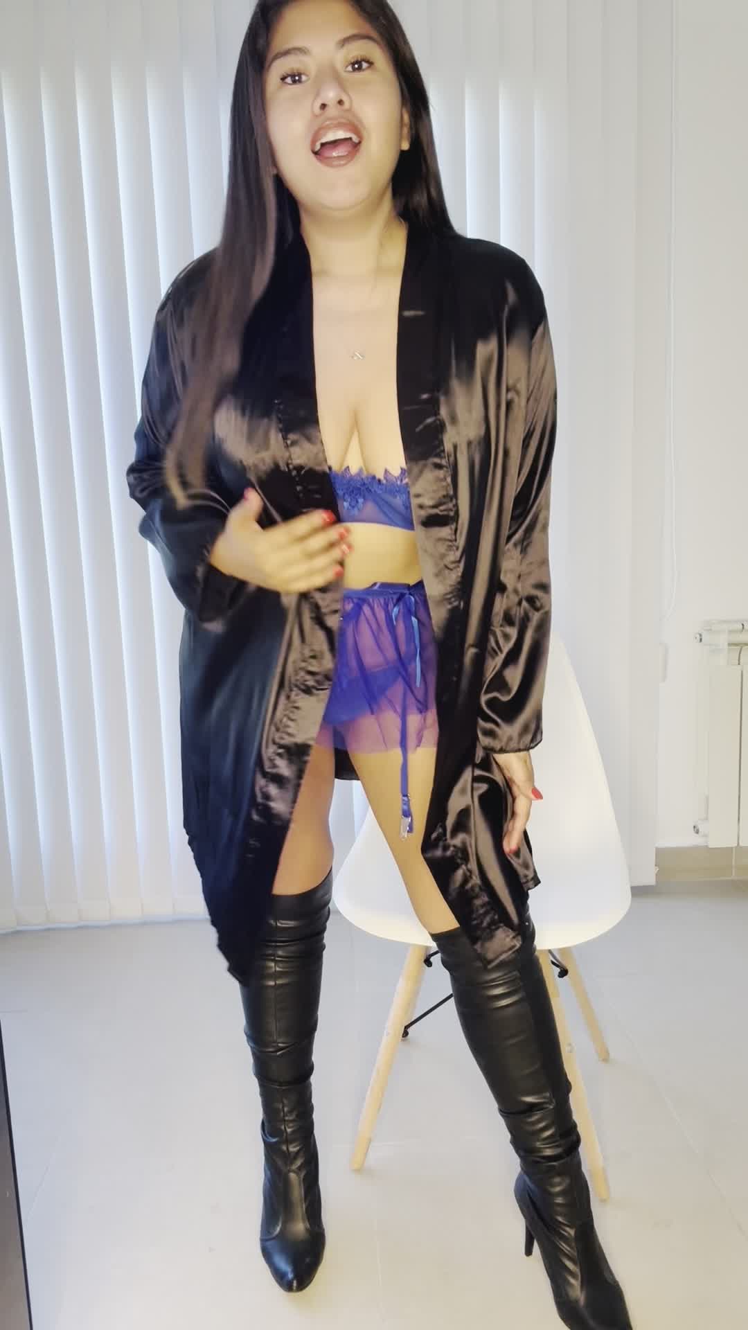 Sissy Pegging. Leather Boot Worship - Femdom Humiliation