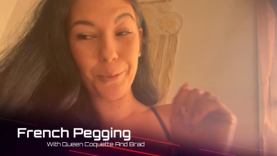 French Pegging- Double Vibrating Strapon: I Tie Him Up And Fuck His Ass In POV