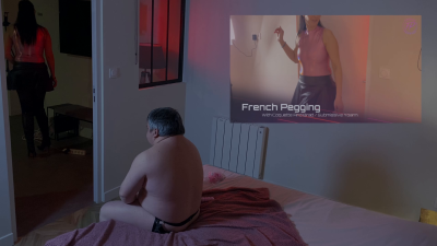 French Pegging- BTS - He Sucks My Man While I Fuck His Ass With My Strapon! Intense Anal Orgasm
