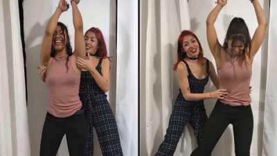 Martha Has Fun Tickling Alejandra's Armpits!