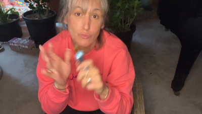 Your Step-Mommy Finds Your Vape & Smoke It While She Makes You Jerk Off For Her