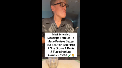 Mad Scientist Grows A Penis & Pegs You With Dildo