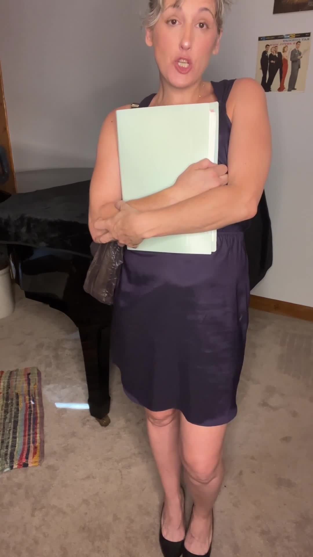 Middle Aged Secretary Convinces Younger Boss To Hire Her