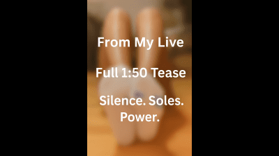 Silence. Soles. Submission. (From My Live