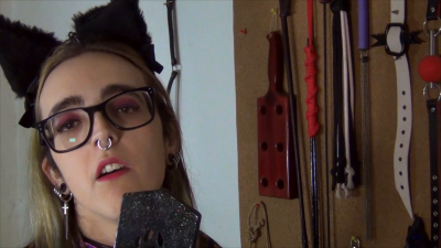 Trans Kitty Self-Spanking Session And Anal Play