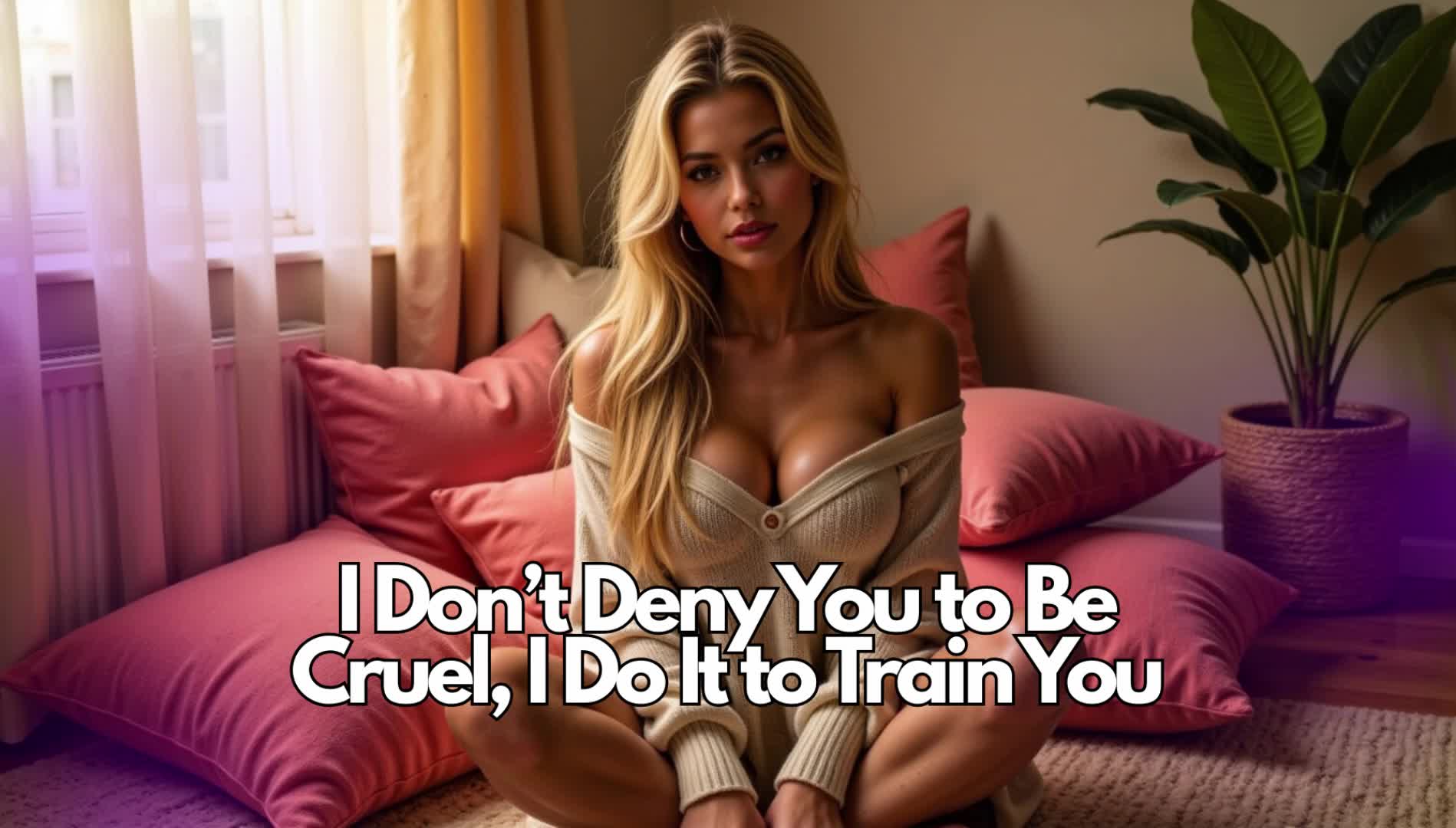I Don't Deny You To Be Cruel, I Do It To Train You