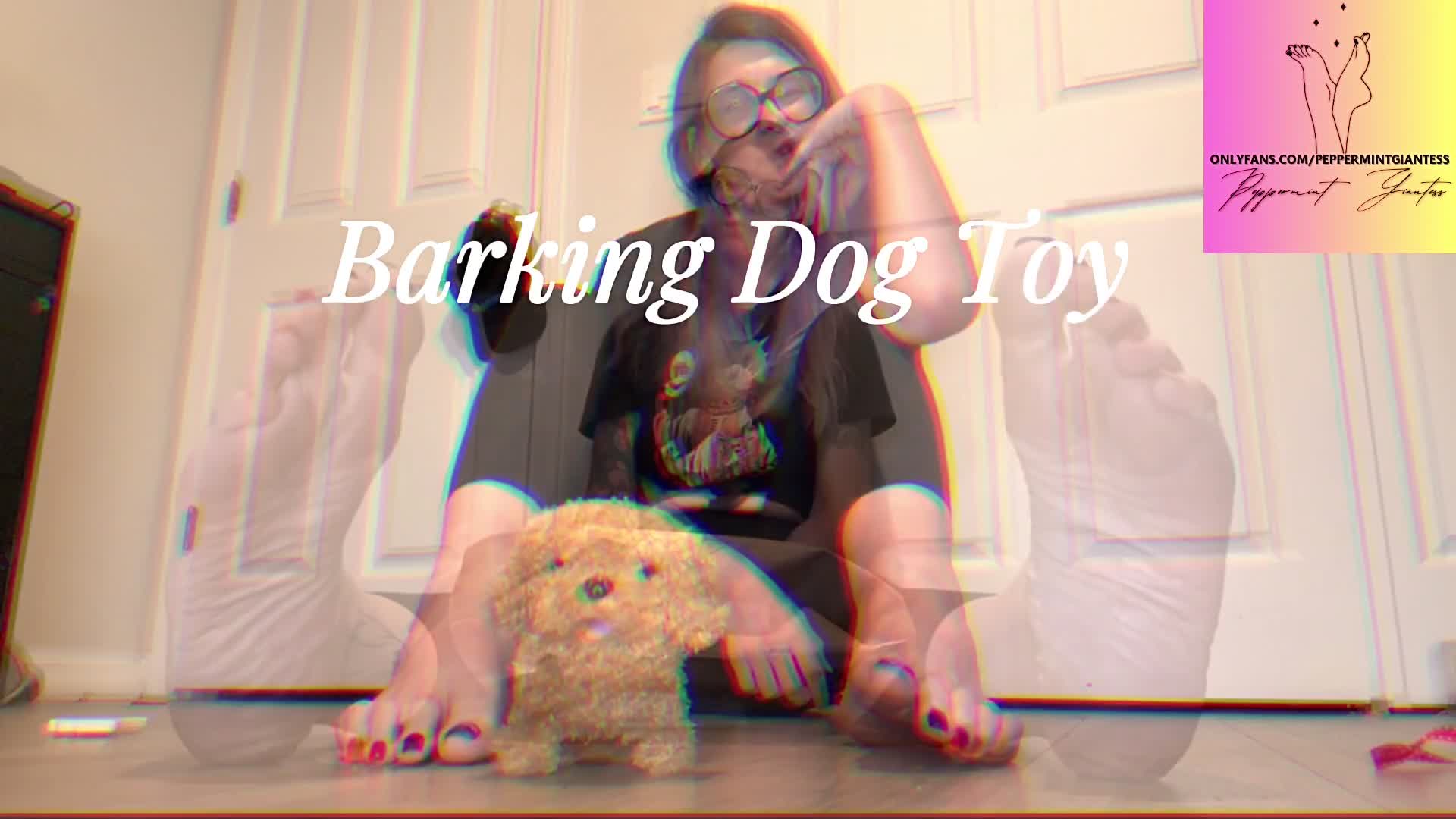 6'7 Giantess Mercilessly Stomps & Crushes Barking Walking Dog Toy To Pieces Barefoot Destruction