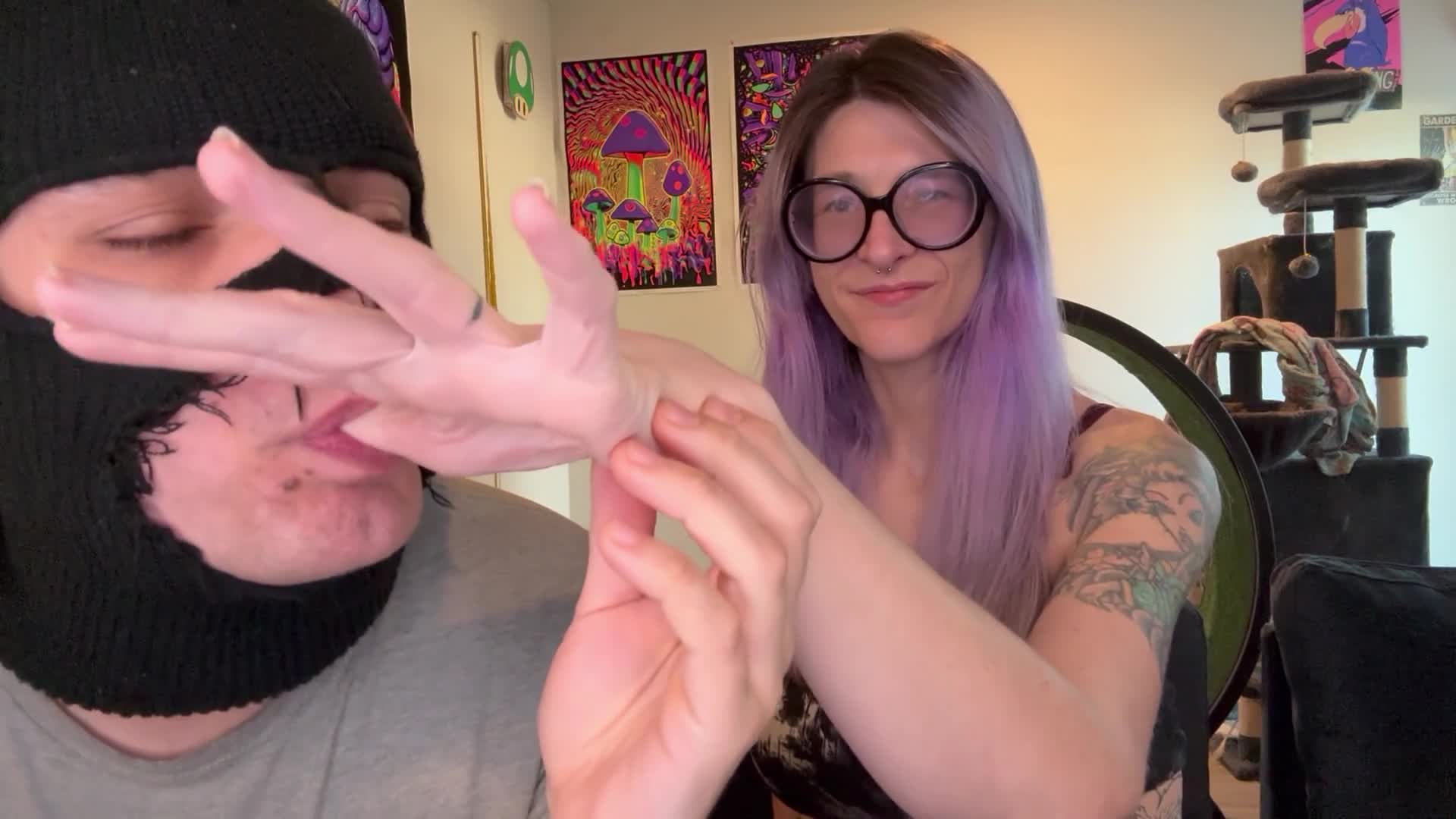 Finger & Hand Worship & Biting